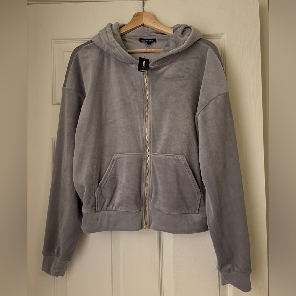 NWT Express Velour Hoodie
